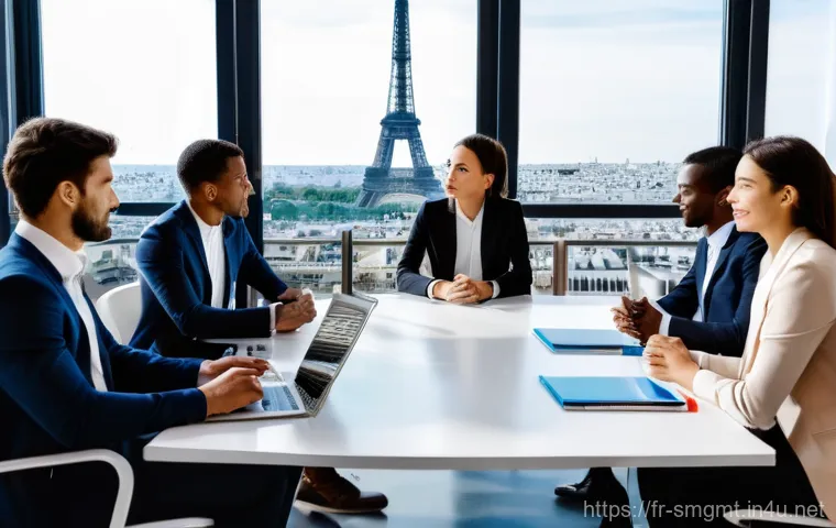 스포츠경영관리사와 연봉 데이터 통계 - **Prompt:** A dynamic, wide shot capturing a diverse group of young professionals (men and women, va...
