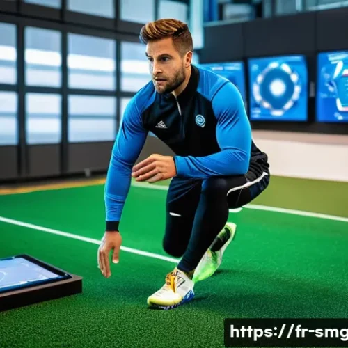 Home 15 스포츠경영관리사와 팀 성과 평가 - **Prompt 1: Data-Driven Elite Sports Training**
A highly detailed, realistic image of a male pro...