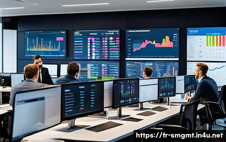 스포츠경영관리사와 스포츠 역사 이해 - A dynamic scene inside a modern sports management office in Paris, showcasing a diverse team of prof...